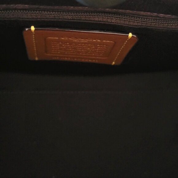 Coach CCL67 Denim Smith Tote 24 Crossbody Handbag Dark Denim Multi Top Handle - Picture 7 of 7